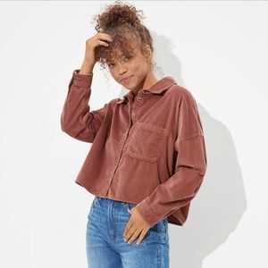 NWOT American Eagle corduroy button down